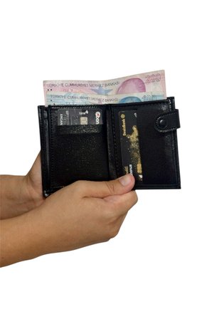 Özel Tasarım Lüks Deri Patlı Dikey Premium Serisi Cüzdan Kartlık Tesbih Ve Kemer Seti