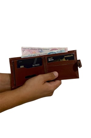Premium Serisi Lüks Deri Özel Tasarım Yatay Patlı Cüzdan Kartlık Tesbih Ve Kemer Seti