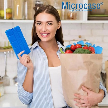 Microcase 2in1 Set Termal Yemek Taşıma Çantası 10 LT + 2 Adet 400 ML Soğutucu Buz Kasedi  AL5433