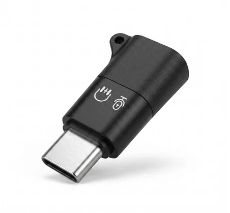 Kulaklık Type C Mikrofon Ses Adaptörü Siyah