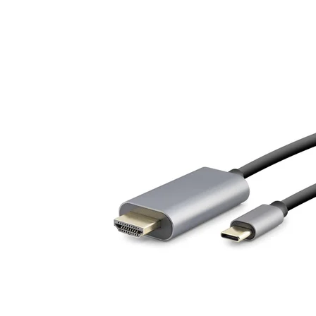 Type C To Hdmı Kablo Hdtv 4K 60Hz Pvc 1.8M Gri