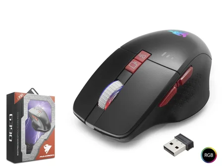 G390 Kablosuz Şarjlı Dpi Sessiz Rgb Siyah