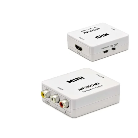 Dişi To Hdmi Dişi Görüntü Dönüştürücü 1080P Full Hd Beyaz