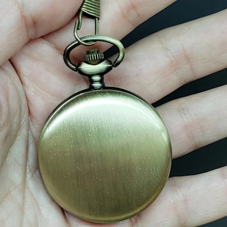 4.5 Cm Metal Köstekli Saat Düz Tasarım