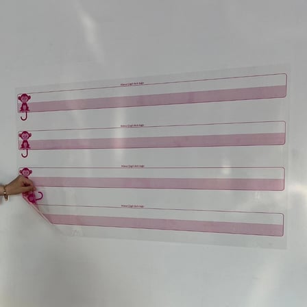 Yeni Müfredata Uygun 100X56Cm Kılavuz Çizgili Akıllı Kağıt Yazı Tahtası Duvarda İz Bırakmaz Statik