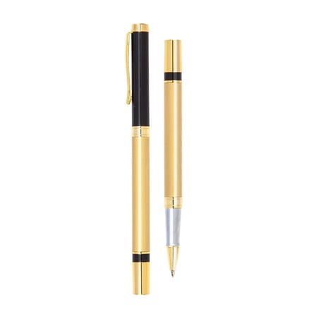 13.5 Cm Kişiselleştirilebilir Metal Gövdeli Siyah Roller Kalem