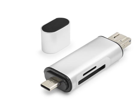 Usb Type C Otg Kart Okuyucu Mbps Gri
