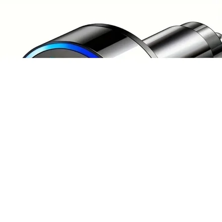 4 Adet 6 Portlu Hızlı Araç Şarj Cihazı 4 Usb + 2 Type C Çıkışlı Dijital Göstergeli Oto Şarjı