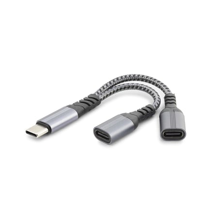 Type C To 2*Type C F Kablo Car Şarj 100W Siyah