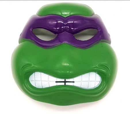 Mor Maske Ninja Kaplumbağalar Maskesi Donatello Si