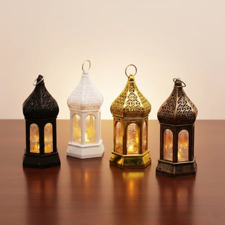 Tcx Ramazan Temali Büyük Altigen Kapali Kubbe Led Lamba