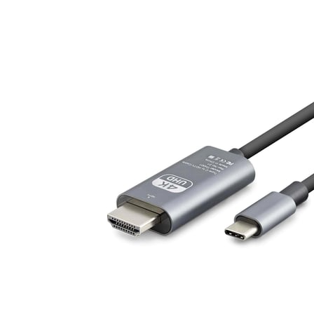 Gri Type-C Hdmi Kablo 1.8M 4K Ultra Hd Görüntü Aktarımı
