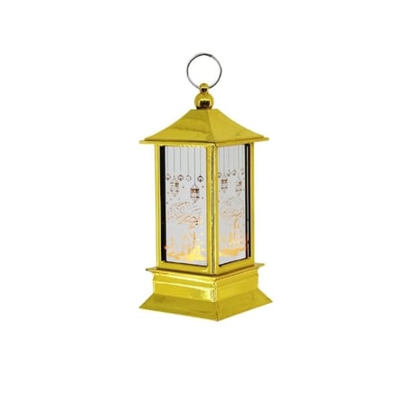 Tcx Ramazan Temali Gold Kare Kubbe Led Lamba