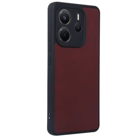 Tcx Xiaomi Redmi Note 14 4G Kılıf Aras Deri Kapak - Bordo