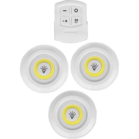 Tcx Uzaktan Kumandali Yapişkanli 3'Lü Led Spot Lamba