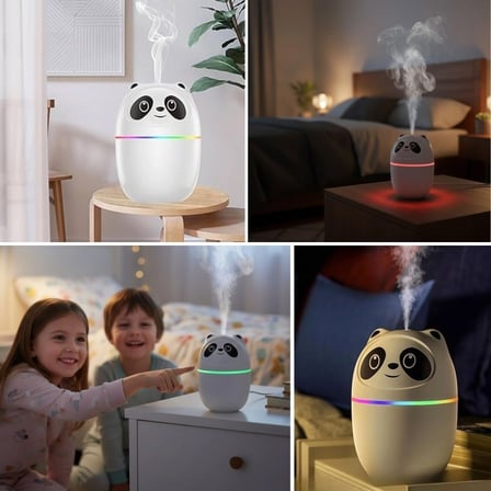Eğlenceli Panda Tasarımlı Ultrasonik Soğuk Buhar Nemlendirici