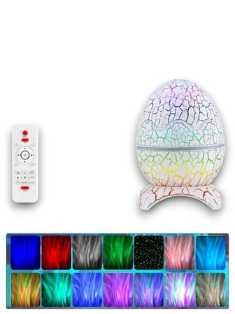 Dinamik Yumurta Işık Speaker 14 Renkli Bluetooth Müzik Projeksiyonu