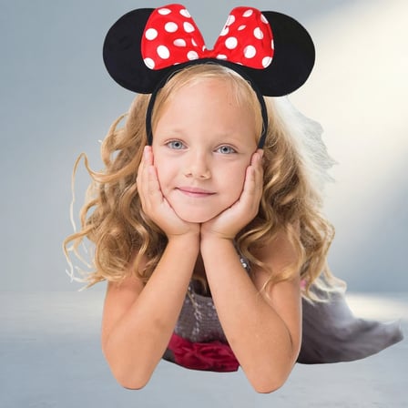 Mouse Temalı Kafa Bandı Eğlenceli Parti Aksesuarı (Minnie Model)