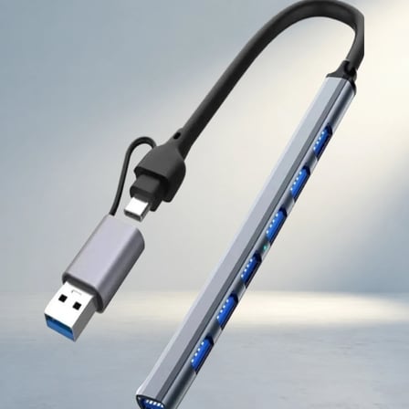 Şık Metal Tasarımlı Usb Hub Type-C Bağlantı
