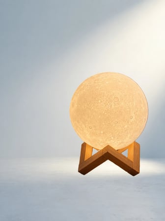 Dekoratif Ahşap Standlı 3D Led