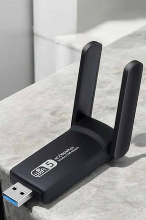 Çift Bantlı Usb Wifi Adaptörü 1200 Mbps Windows Ve Mac Uyumlu