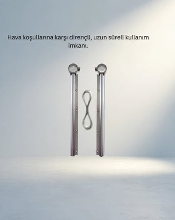 Pratik Çamaşır Askısı Kare Demir Uyumlu Dayanıklı Tasarım