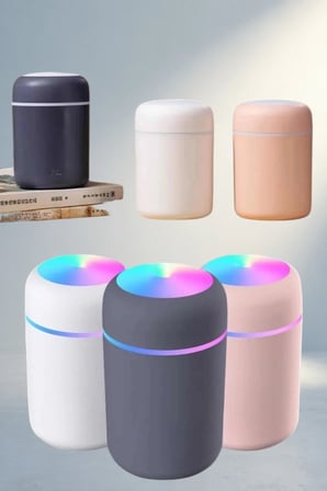 Led Işıklı Ultrasonik Hava Nemlendirici 300 Ml Kapasiteli
