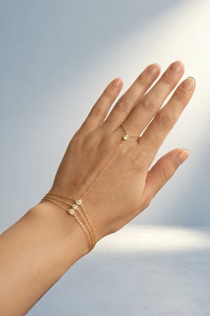 Şık Gold Renk Pirinç Çift Sıralı Şahmeran Takı