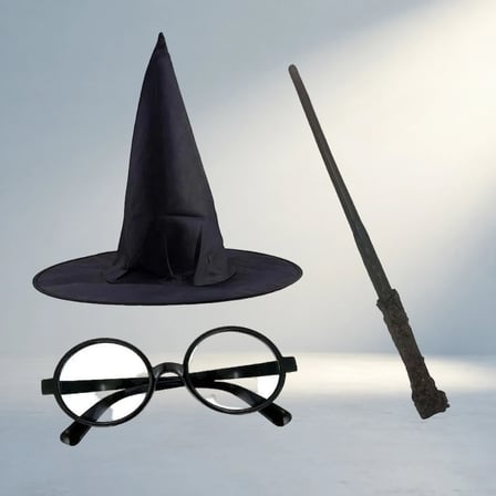 Siyah Harry Potter Aksesuar Seti Yetişkin Ve Çocuklar İçin