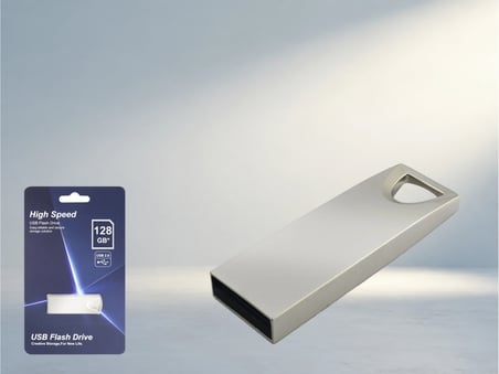 Kompakt Metal Gövde Usb Bellek Günlük Kullanım