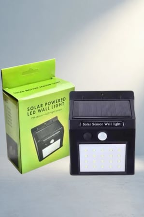 Güneş Enerjili Bahçe Duvar Lambası 40 Led Su Geçirmez