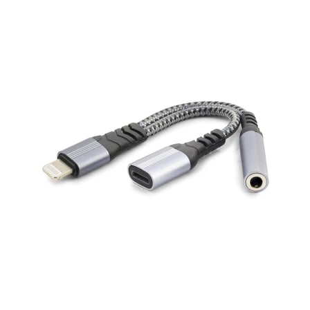 Şık Lightning To Type-C Kablo 3.5Mm Kulaklık Desteği
