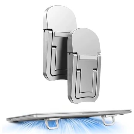 Katlanabilir Yapışkanlı Laptop Standı 2'Li Set Taşınabilir