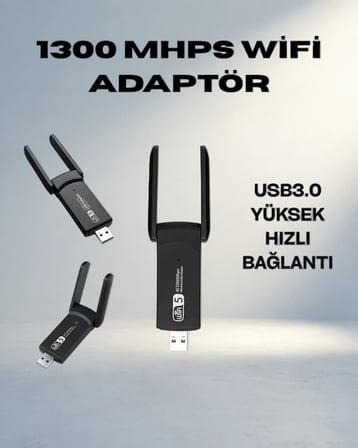 Taşınabilir Ac1200 Usb Wifi Adaptör - Hızlı İnternet Çözümü