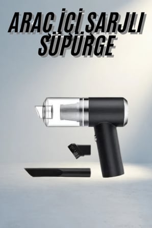 Kompakt Mini Araç Süpürgesi 120W Vakum Gücü Ile