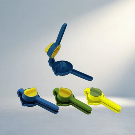 Renkli Plastik Meyve Sıkacak Çevir Sık Anahtarlı Pratik Kullanım