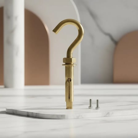 M8 Ölçülü Kanca Tipi Çelik Dübel 5'Li Set