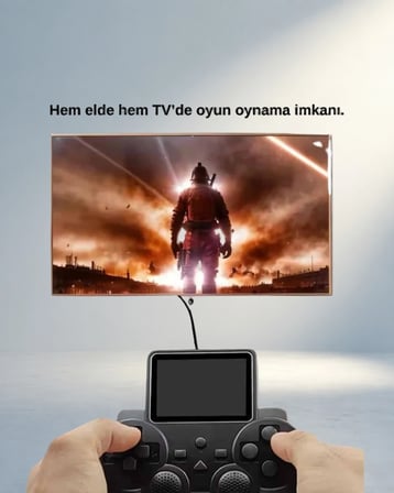 Hdmi Bağlantılı Retro Oyun Konsolu 520 Oyunlu S10 Gamepad