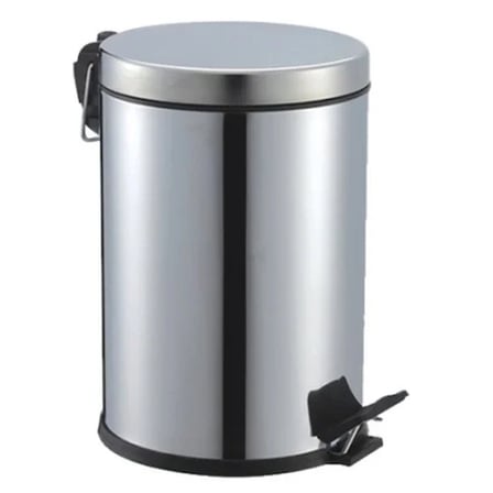 Krom Metal Pedallı Çöp Kovası 5Lt Modern Tasarım Ve Kullanım Kolaylığı