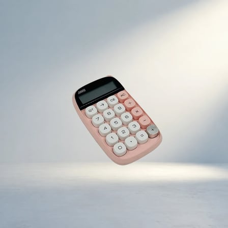 Enerjik Tasarımlı Pembe Hesap Makinesi Kolay Kullanım İçin