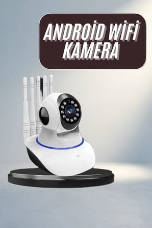 Motorlu 1080P Wifi Kamera 5 Antenli Gece Görüşlü