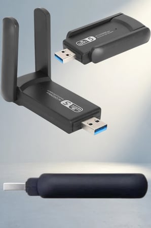 Kablosuz Wifi Alıcı Usb 3.0 Adaptör 5Ghz Uyumlu