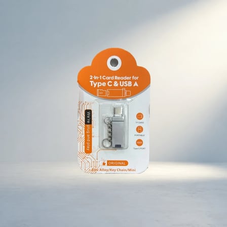 Çift Bağlantılı Type-C Usb Kart Okuyucu