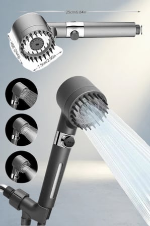 Etkili Duş Başlığı Ile Rahatlatıcı Duş Deneyimi (Masaj Model)