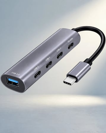 Genişletici Usb Type-C Hub Gri