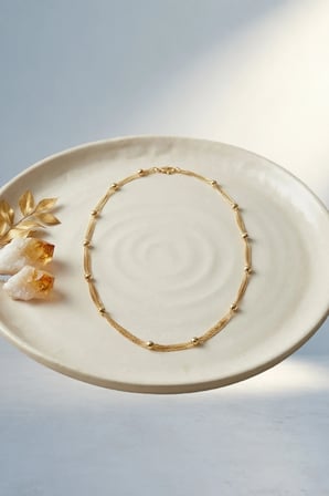 Şık Gold Zincir Kadın Cm Uzunluk