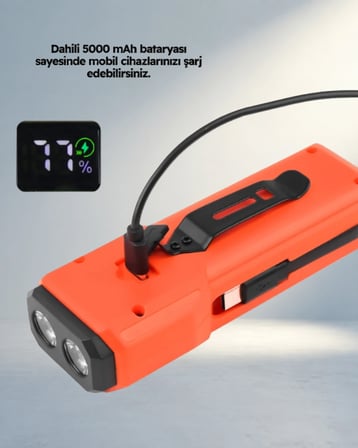 Güçlü Bisiklet Işığı 600 Lümen Powerbanklı