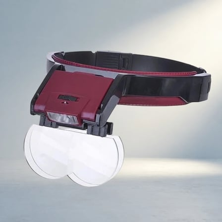 Led Lambalı Büyüteç Şapka Tipi Lens Takmalı Kullanım