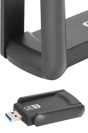 Kablosuz Wifi Adaptörü Çift Antenli Usb 3.0 5Ghz Desteği