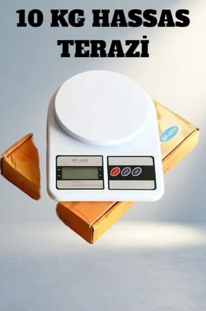 Yüksek Hassasiyetli Dijital Mutfak Tartısı 10 Kg Kapasiteli